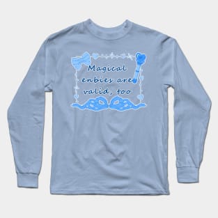 Magical Enbies - Blue Long Sleeve T-Shirt